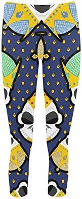 TBeautty Custom Womens Skull Crown King Of Streets Capri Leggings Skinny Exercise Pants