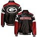 Georgia Bulldogs Black Elite Leather Jacket (XXXXX-Large)