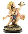 Colorful Resin Flying Hanuman Statue on a Base