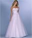 Formal Evening Gown. Sean White Strapless Dress for Prom, Party, Wedding by Sean Collection (320)