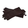 Leather Fire Tending Gloves - Brown