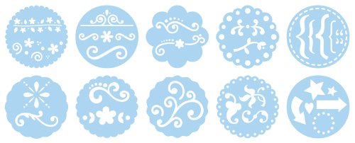 Chalk Stencils 10/Pkg, Accents