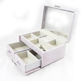 Coffret &agrave; Bijoux "Vivaldi" rose colchique vintage