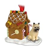 CAIRN Terrier Dogs Gingerbread House Christmas Ornament New Gift