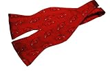 Arkansas Bow Tie - University of Arkansas Maroon Hand-Tied Bow Tie with Razorback Logo