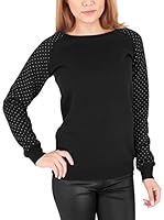 Urban Classics Sudadera (Negro / Blanco)