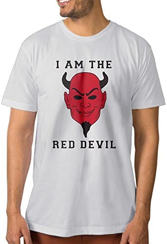 Scream I AM THE RED DEVIL Queens Men Short Sleeves T Shirts