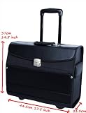 Pilot Case Wheeled Pilots Trolley Case in Black by Roamlite® 3176