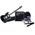 Silvertone Rockit Guitar Pack, Black - SRK1PK-BK
