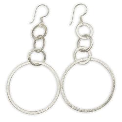 Sterling Silver Handcrafted Antique Earring 3 Inches