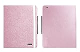 Pink iPearl Leather Carrying Folia Cover Case for Apple iPad 2 + Touch Screen Stylus Pen