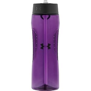 Under Armour UP4110FL6TRI Elevate Tritan Bottle with Straw Top, Flourish, 22-Ounce