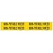Brady 7203-4 7" Width x 1-1/8" Height, B-946 High Performance Vinyl, Black on Yellow Self-Sticking Pipe Marker, LEgend "Non-Potable Water"