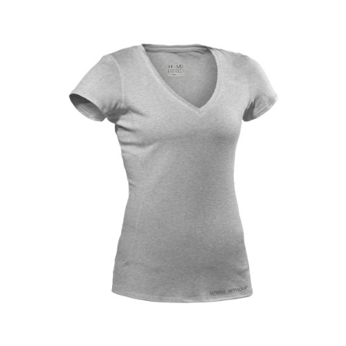 Under Armour Damen Shirt Hg Touch Short Sleeve Vee, grau (trg), XL, 1229683 Preisvergleich