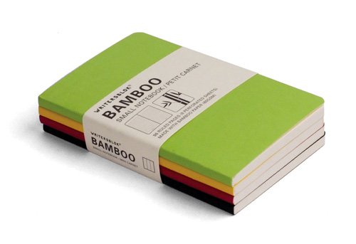 Writersblok Bamboo Small Notebook, Ruled, Pack of 4, 3.25 x 5-Inches (WBB701)
