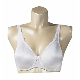 Breezies Seamless Bra with Lace Trim w/ Patented Ultimair Lining