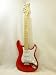 .244 RED ACRYLIC CUSTOM ELECTRIC GUITAR MAPLE NECK