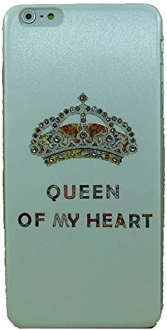 "Queen of My Heart" Hard Shell Cover Studded with Swarovski Crystal Elements for iPhone 6 Plus (5.5 inch screen) (YHFPCZ-I6P-09)