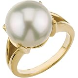18K Yellow Gold Paspaley South Sea Cultured Fine Near Round Pearl Ring - 12.00mm