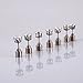 Flammi Stainless Steel Bright Stylish Fashion LED Earrings Glowing Diamond Crown Shaped Ear Studs (Pair, Dazzle)