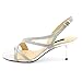 Nina Circe Open-Toe Canvas Slingback Heel