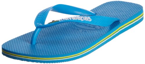 Havaianas Unisex Brazil Logo Blue Sky Flip Flops 4110850 8 UK