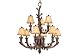 Vaxcel Lighting AS-CHS009PT Pine Tree Aspen Rustic / Country Nine Light Up Lighting T...