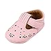 Baby Girls Summer Sandals No-Slip Rubber Sole Mary Jane Flat Sneakers Pink, 6-12 Months
