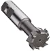 Niagara Cutter TS109 T-Slot Shank Type Cutter, High Speed Steel, Uncoated (Bright), Weldon Shank, 10 Helix Angle, 1-1/2" Cutter Diameter, 8 Tooth, 1/2" Width