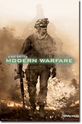 Call of Duty Modern Warfare 2 Political War Action Video Game Poster Print 22 by 34