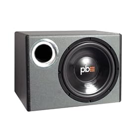 PowerBass PS-WB112 12-Inch Loaded Bass Enclosure Woofer (Single)