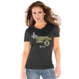 NHL Touch by Alyssa Milano Boston Bruins 2011 NHL Stanley Cup Champions Ladies Tri-Blend T-Shirt - Black (Large)