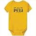 Baby Bodysuit Yellow " Puli - ORNAMENTS / URBAN STYLE " Dogs