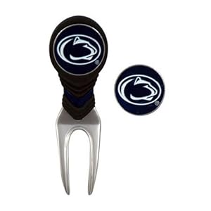 Penn State Golf Ball Mark Repair Tool and Ball Markers