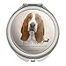 Basset Hound Dog Breed Compact Travel Purse Handbag Makeup Mirror