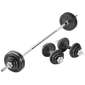 Marcy 50Kg Barbell and Dumbell kit