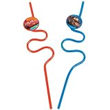 Disney Cars Krazy Straws 2 Pcs
