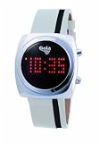 Gola Classic Unisex Watch GLC-0009 with Black Dial and White Leather Strap