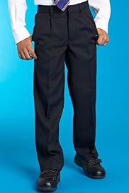 Boys Pleat Front Trousers in Shorter and Longer Lengths