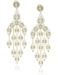 Miguel Ases Opalite Quartz Cascading Drop Earrings
