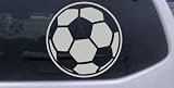 Car Sport-Soccer Ball Sports Car Window Wall Laptop Decal Sticker -- Silver 12in X 12.0in