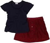Splendid Littles Girls 2-6x Skinny Navy Stripe Skirt Set