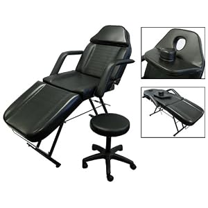 New Massage Table Bed Chair Beauty Barber Chair Facial Tattoo Chair Salon Equipment Includes Stool