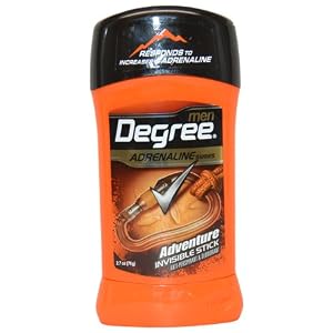 Degree Men Invisible AntiPerspirant & Deodorant, Adventure, 2.7ounce Packages (Pack of 4)