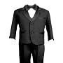 Boys Mini Tuxedo Dress Slacks Set Satin trim Lined Vest  Bowtie  Dress Shirt Infants & Toddlers