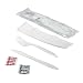 Boardwalk 5KITMW 5 Piece Mediumweight Wrapped Cutlery Kit (Case of 250)