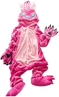 Cartoon Animal Onesie Unisex Pajamas Anime Costume Set for Adult (M, stitch 2)