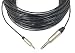 100 Foot 3.5mm Stereo to 1/4 inch Stereo Cable by Custom Cable Connection - black jacket