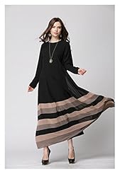   Long Sleeves Chiffon/Polyester Maxi Dress  With a Bow(s) and Pearls