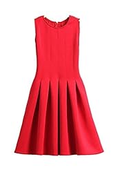 Knee Length Spring Summer Fall Sleeveless Round Neck Bubble Dress General Print Bodycon Dress/Midi Dress 